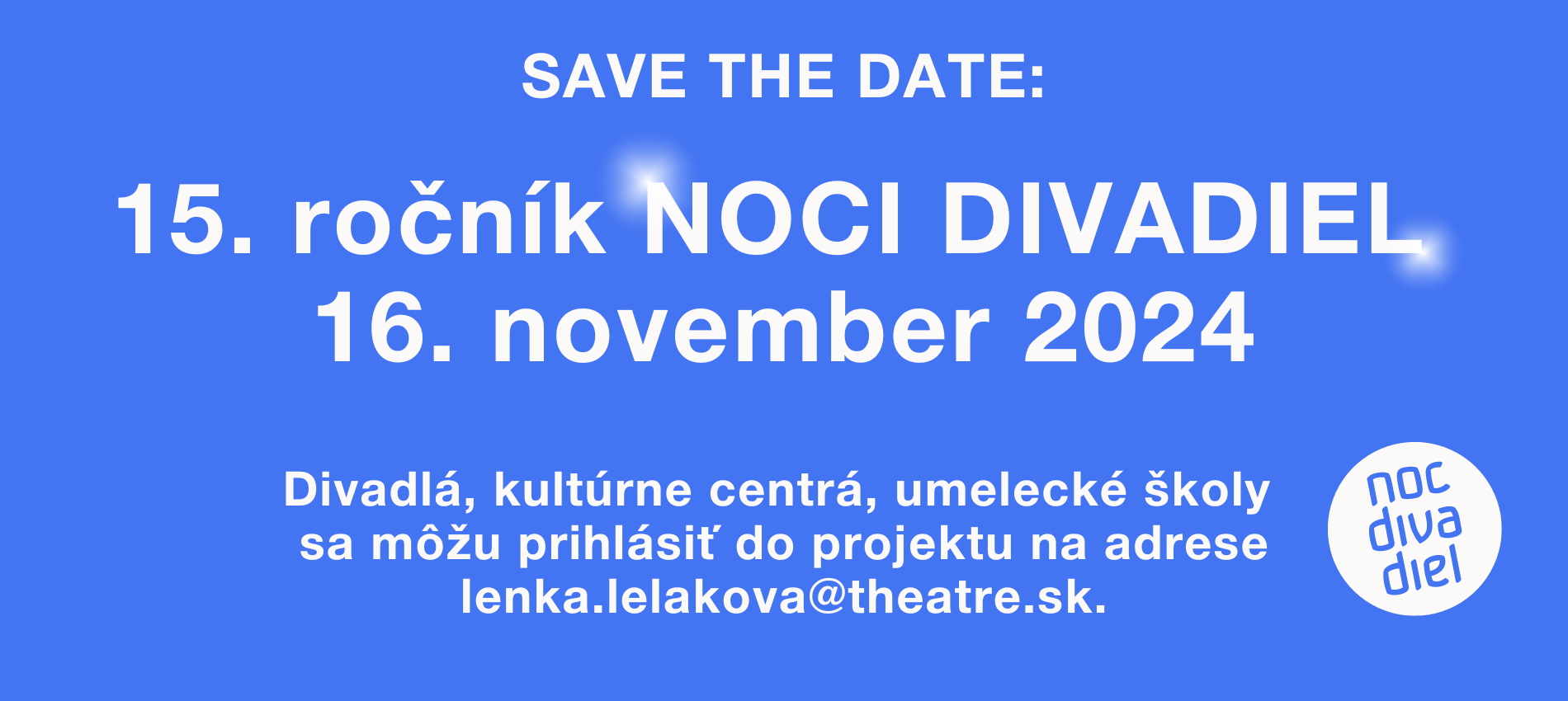 Noc divadiel 16. 11. 2024